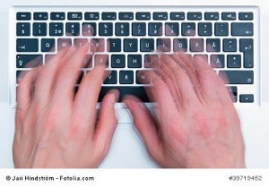 Keyboard and hands